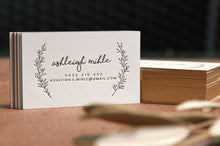 Load image into Gallery viewer, Letterpress Look Gold Edge Business Cards Print With Deboss
