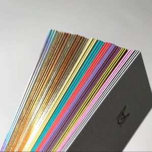 Black Letterpress look Business Cards with deboss effect