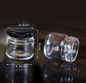 30mL glass jars DIY kit of for your event with custom names or message