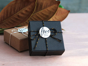 Black Favour Boxes for Wedding Party