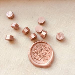 Blush pink wax seal kit with beautiful soft pastel colours