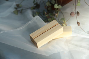 Custom wedding table Number card and wooden holder set