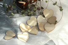 Load image into Gallery viewer, Wooden heart table scatter for your modern wedding table decor