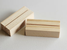 Load image into Gallery viewer, Bulk Buy Wooden holder (7cm) for business card, menu, shops, cafes