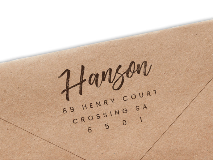 Hanson Return Address Stamp