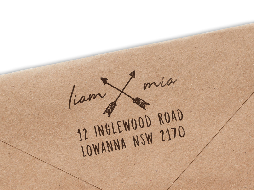 Liam & Mia Return Address Stamp