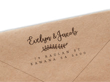 Load image into Gallery viewer, Evelyn &amp; Jacob Return Address Stamp