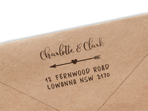 Charlotte & Clark Return Address Stamp