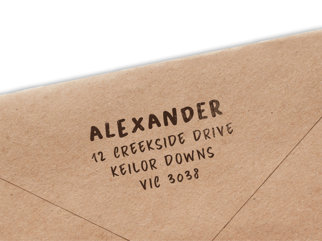 Alexander Return Address Stamp