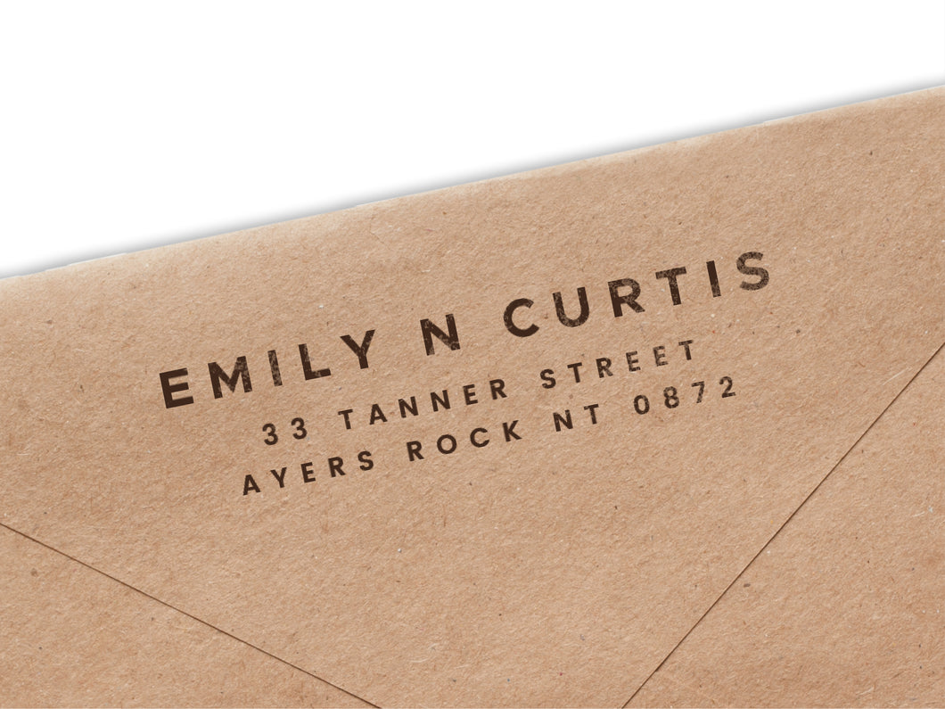 Emily & Curtis Return Address Stamp