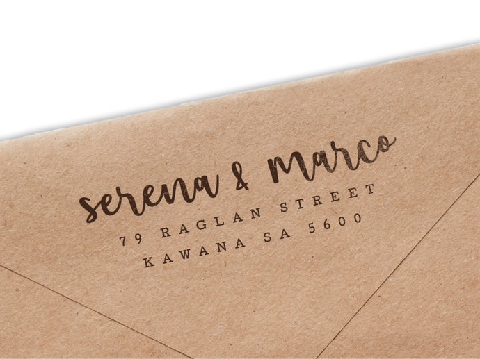 Serena & Marco Stamp