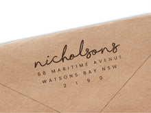 Load image into Gallery viewer, Nicholsons Return Address Stamp