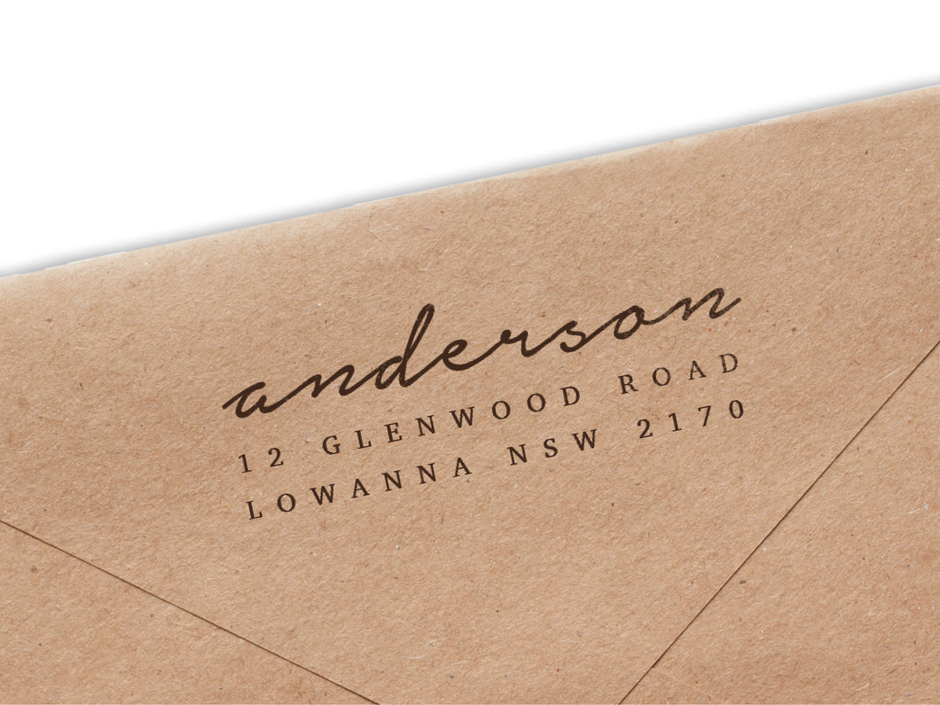Andersons Return Address Stamp