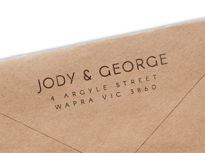 Jody & George Return Address Stamp