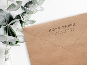 Jody & George Return Address Stamp