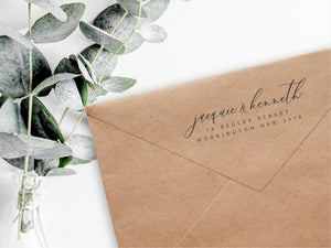 Jacquie & Kenneth Return Address Stamp