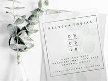 Load image into Gallery viewer, Kelsey &amp; Tobias Save the Date Stamp