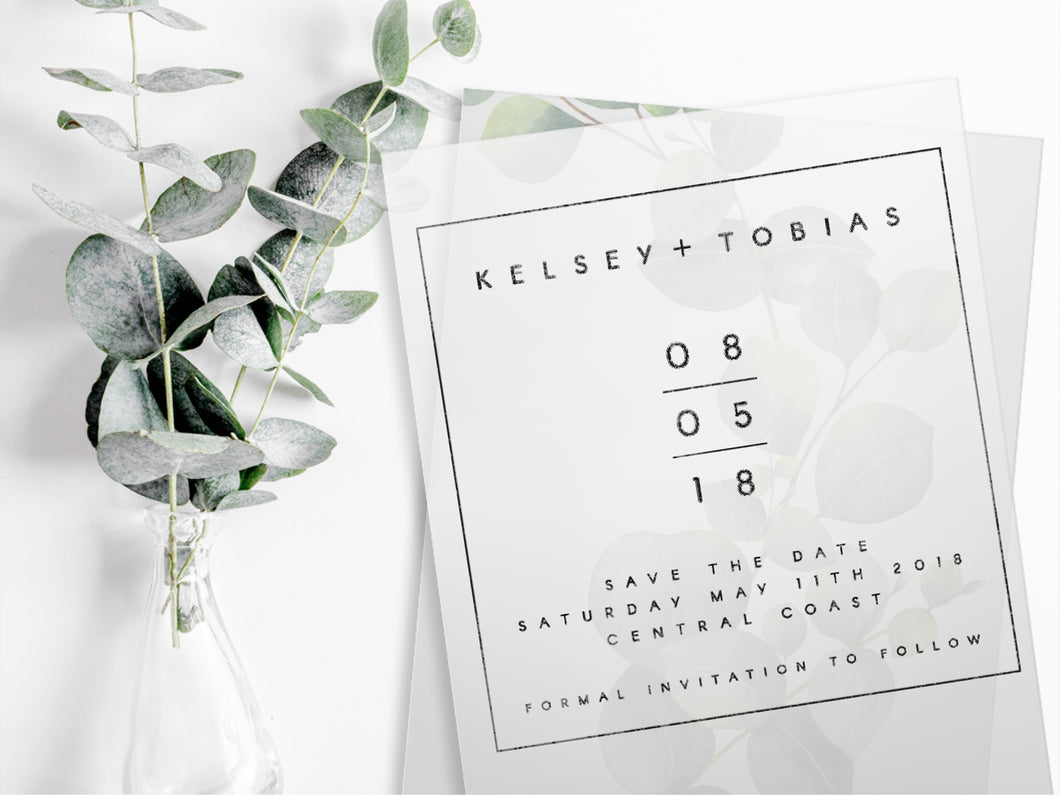 Kelsey & Tobias Save the Date Stamp