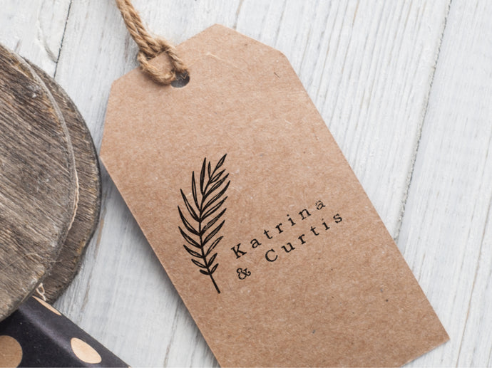 Katrina & Curtis Wedding Logo Stamp