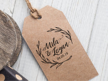 Load image into Gallery viewer, Mila &amp; Logan Wedding Logo Stamp