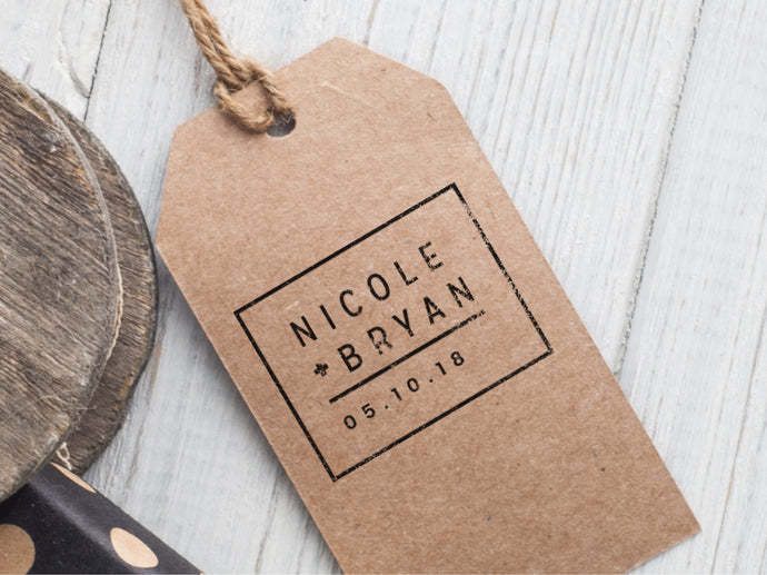 Nicole & Bryan Wedding Logo Stamp