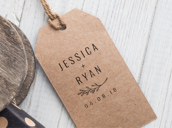 Jessica & Ryan Wedding Logo Stamp