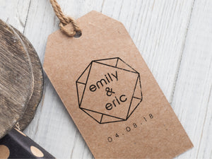 Emily & Eric Wedding Logo Stamp