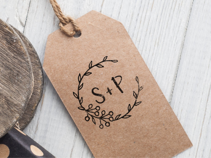 S & P Wedding Logo Stamp