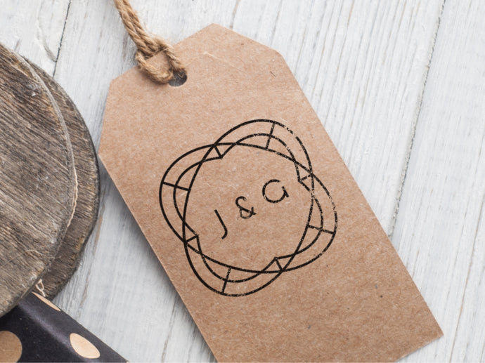 J & G Wedding Logo Stamp