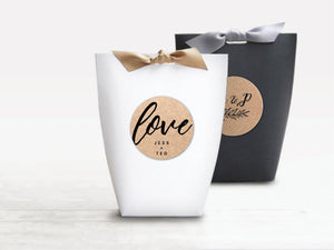 Sample pack of 2 gift boxes | black and white gift box