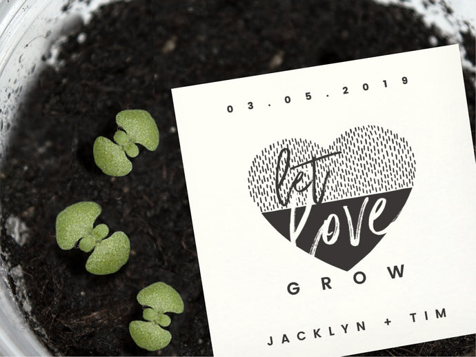 Personalised Seed Bag for your wedding or party favours