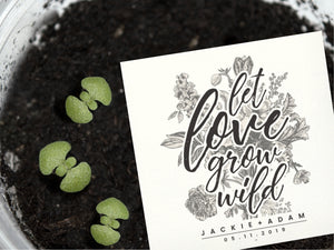 Custom seed packet for your wedding favours
