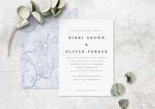 Load image into Gallery viewer, Classic letterpress wedding invitation design