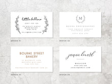 Load image into Gallery viewer, Modern Letterpress Business Cards Design and Print