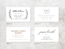 Load image into Gallery viewer, Letterpress Look Gold Edge Business Cards Print With Deboss