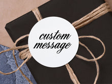 Load image into Gallery viewer, Custom stickers in our popular font for your party favours
