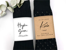 Load image into Gallery viewer, Wedding Sock Wrapper - Custom gift for groom, father in-law, best man