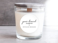Load image into Gallery viewer, Candle packaging stickers with your logo or our design template