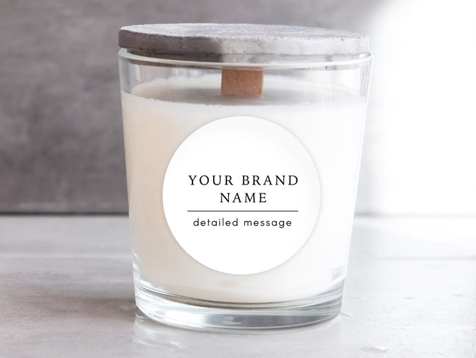 Packaging stickers with your logo or our design template