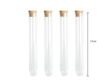 Load image into Gallery viewer, Glass test tubes with custom word  for your wedding, party or event