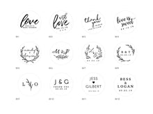Load image into Gallery viewer, 100mL glass jars of for your event with custom names or message