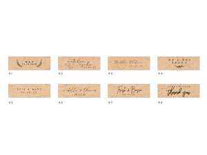 30mL glass jars DIY kit of for your event with custom names or message