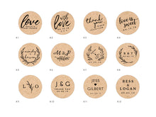 Load image into Gallery viewer, Kraft brown paper bag with personalised tags