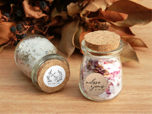 100mL glass jars of for your event with custom names or message