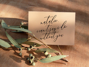 Will you be my bridesmaid card with Custom Name