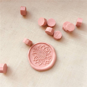 Blush pink wax seal kit with beautiful soft pastel colours