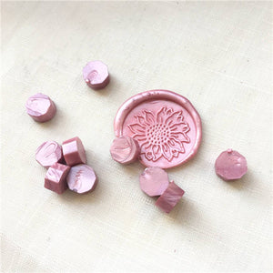 Blush pink wax seal kit with beautiful soft pastel colours