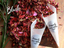 Load image into Gallery viewer, Blush blend - cones and environmental friendly flower confetti set from Kooka Paperie