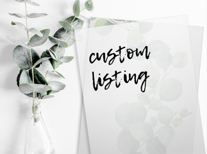 Custom Listing order
